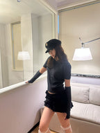 Soft Knit Sleeve-Set Sweate