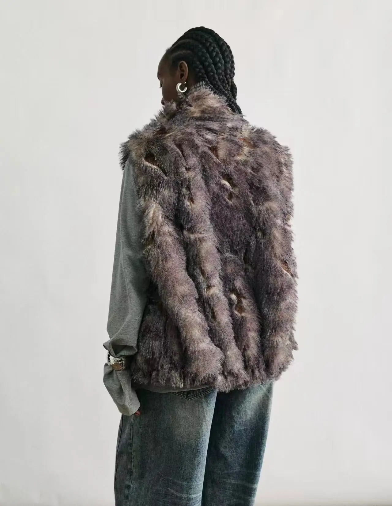 Reversible Faux Fur Vest - Velanocta