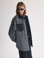 Sequin Tweed Patchwork Jacket