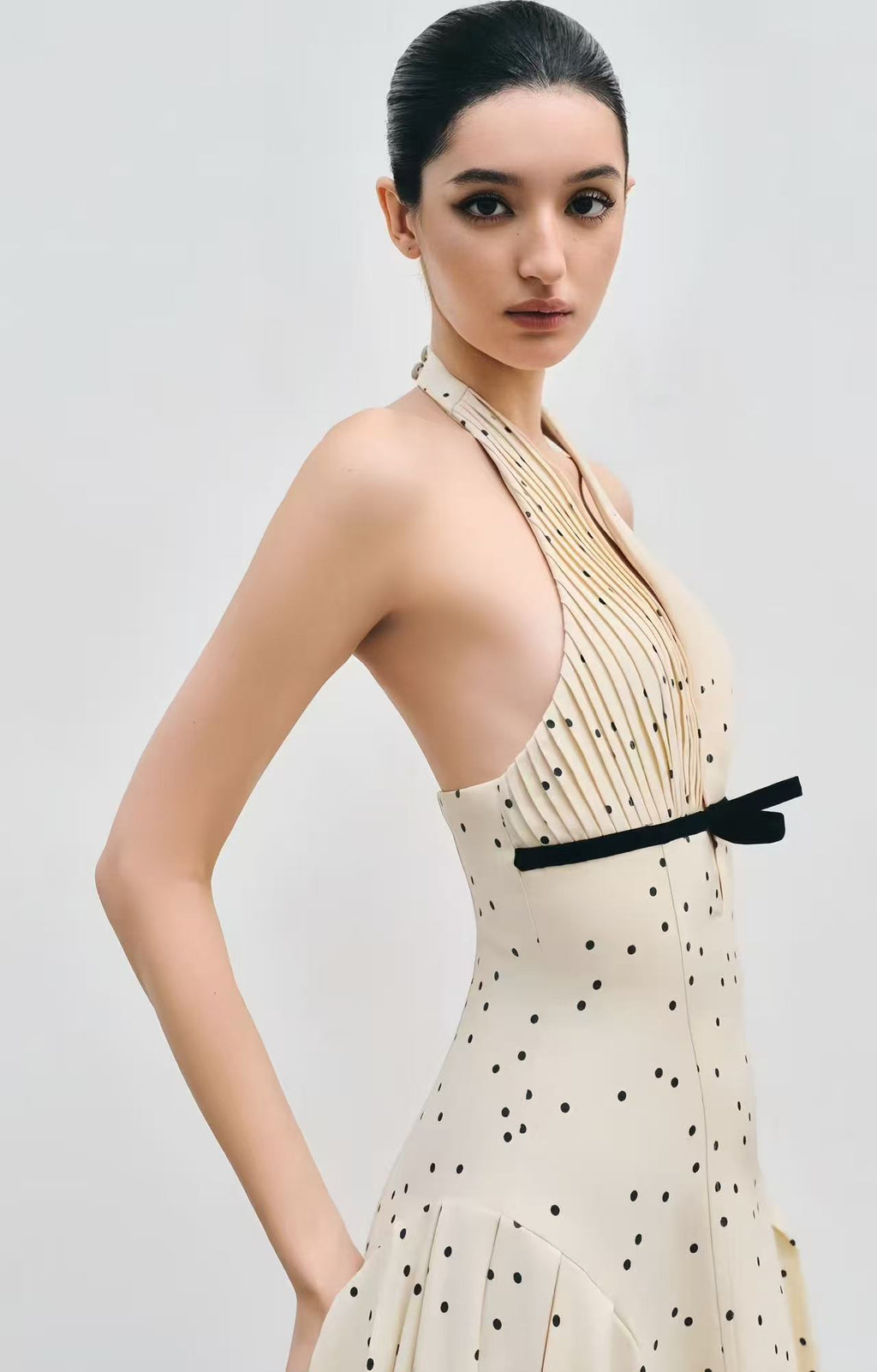 Speckled Grace Halter Gown