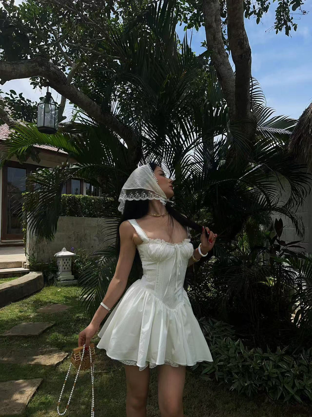 Garden Muse Corset Mini Dress