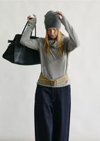 Soft Drape Cowl-Neck Fleece Top