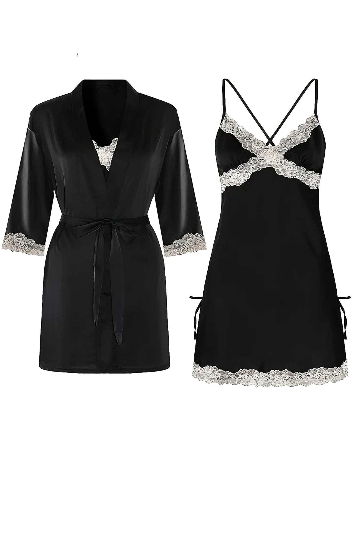 Noir Lace Sleep Set
