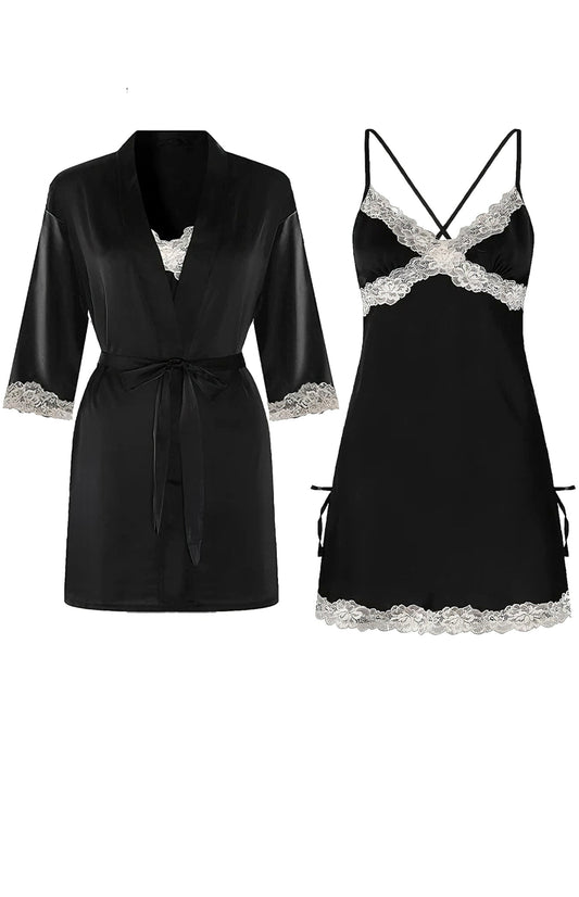 Noir Lace Sleep Set