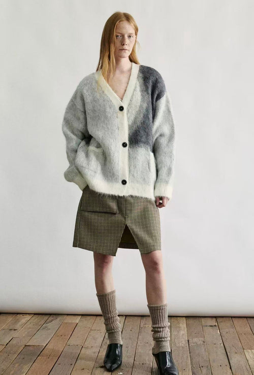 Alpaca Blend Textured Cardigan