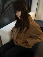 Retro Suede Workwear Jacket