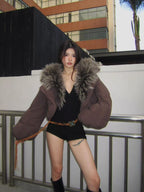 Duck Down Jacket · Raccoon Fur Collar