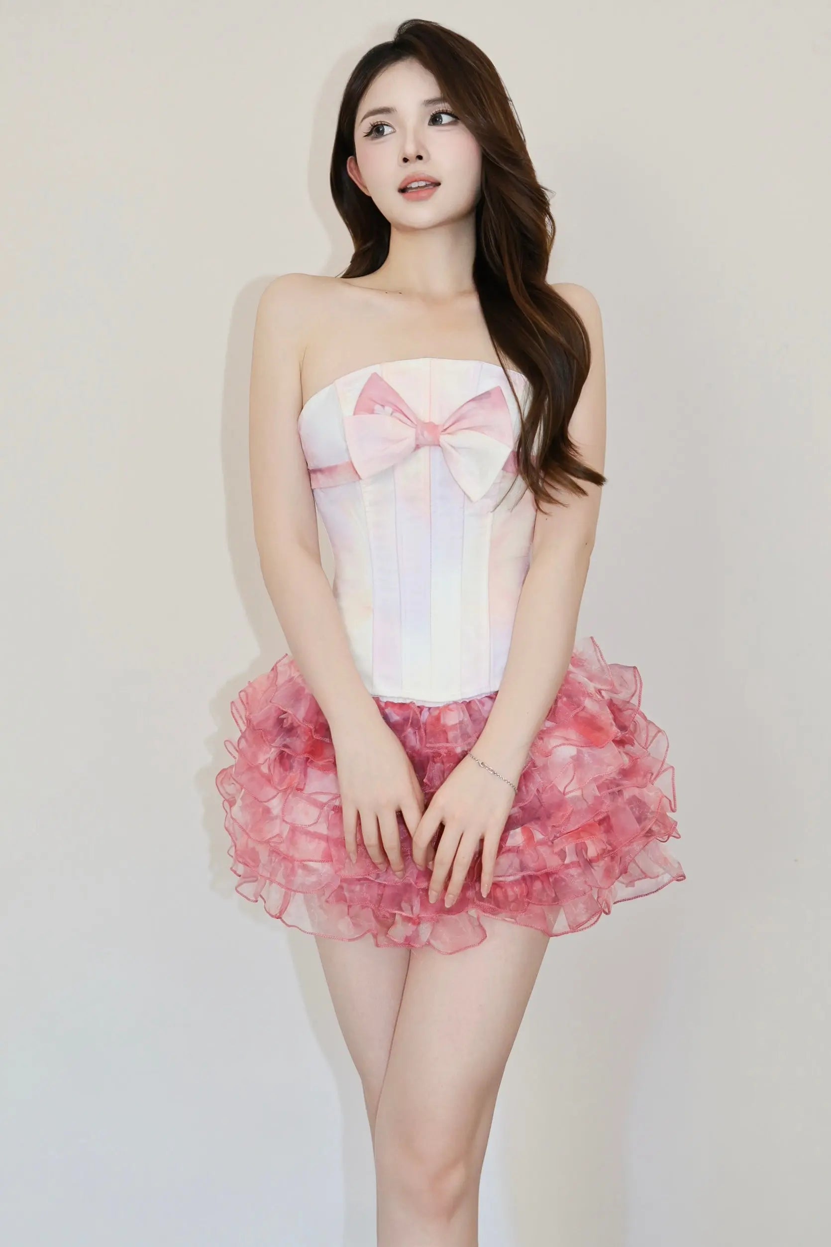 Candy Blush Corset Set - Velanocta