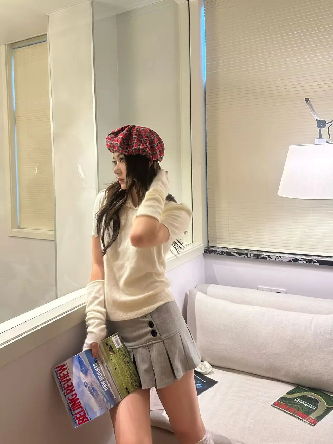 Soft Knit Sleeve-Set Sweater - Velanocta