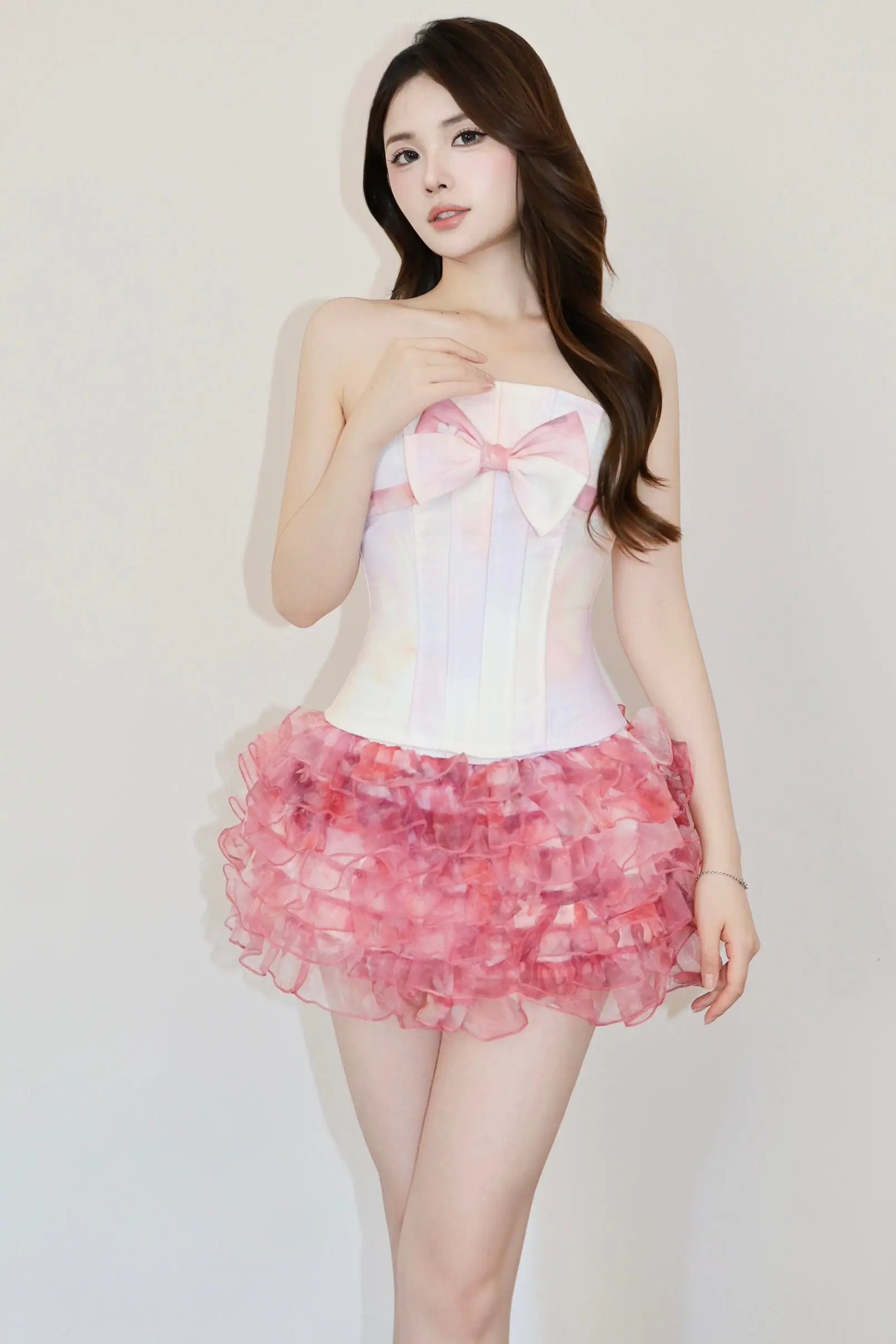 Candy Blush Corset Set - Velanocta