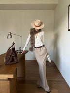 Lace V-Neck Fitted Top