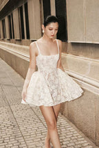 Blanche Lace Corset Mini Dress