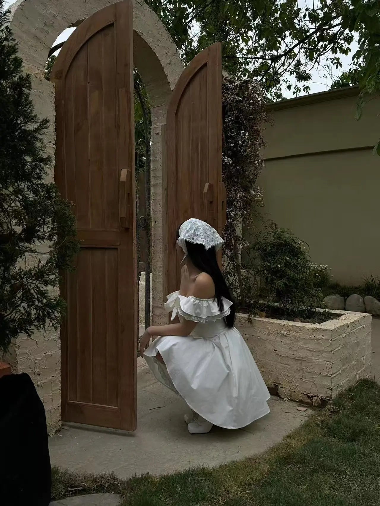 White Garden Sonata Dress - Velanocta