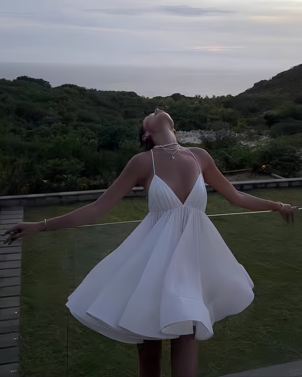 Island Breeze Backless Flare Dress