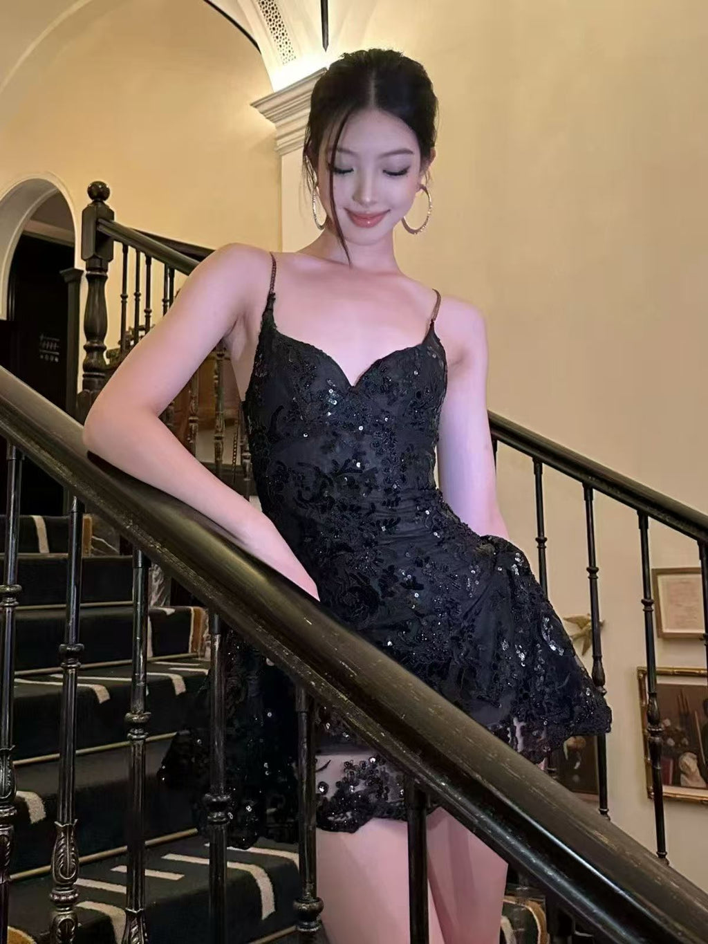 Papillon Lace Mini Dress