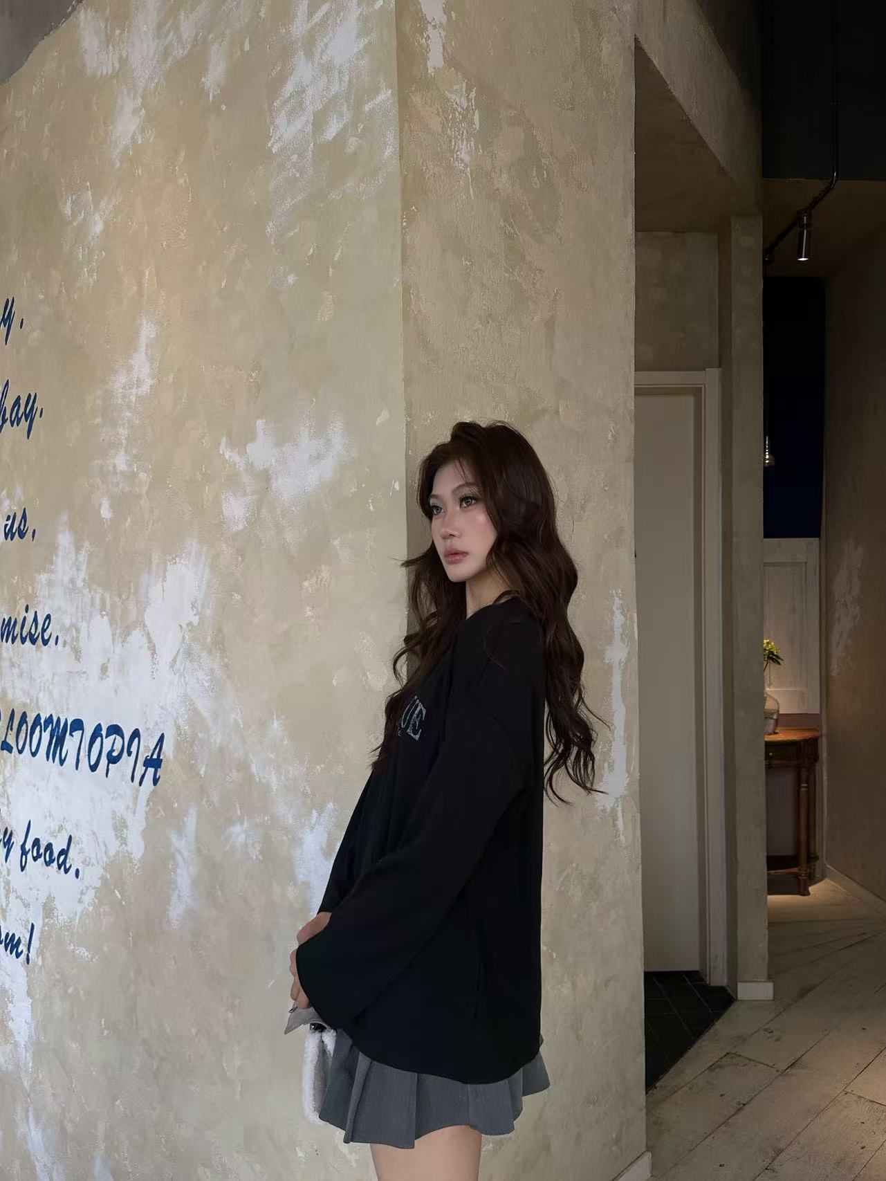 Cozy Fleece Inner Long Sleeve Top