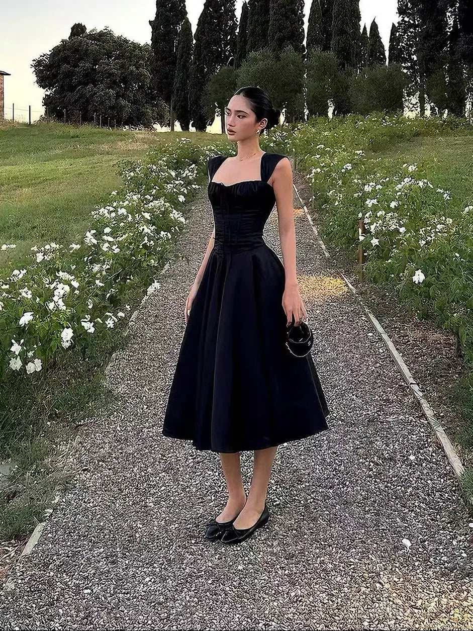 Midnight Garden Corset Dress - Velanocta