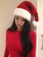 Festive Red Knit Christmas Top