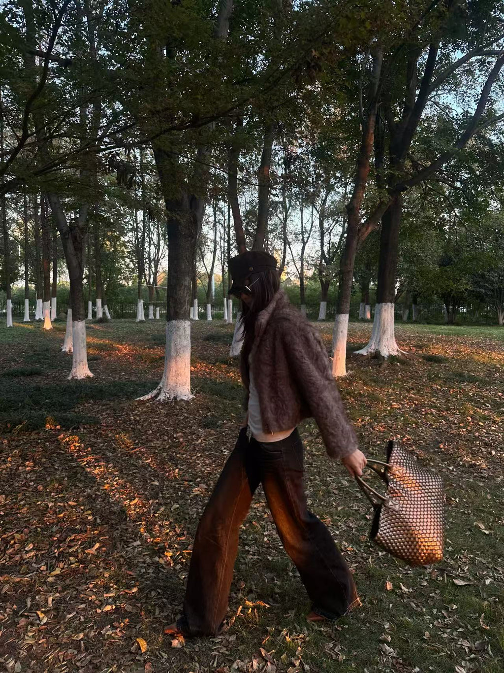 Velvet-Feel Faux Rabbit Fur Jacket