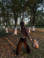 Velvet-Feel Faux Rabbit Fur Jacket