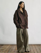 Suede Shield Drawstring Jacket