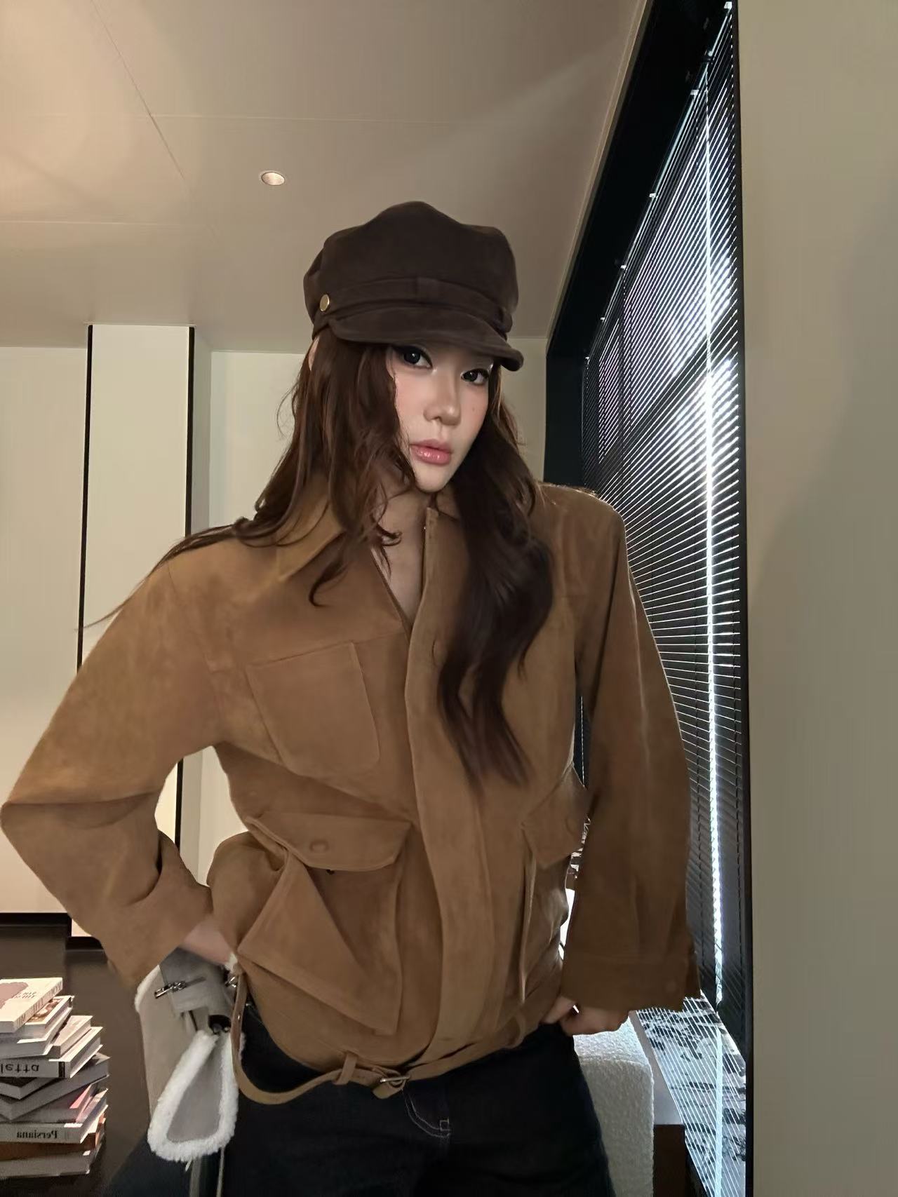 Retro Suede Workwear Jacket