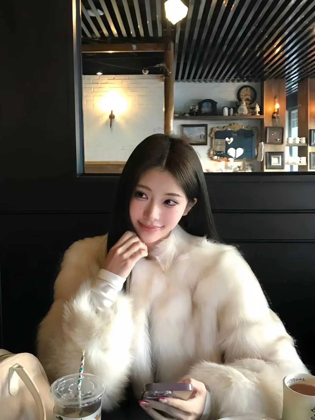 Fox Fur Coat Short Luxury Style - Velanocta