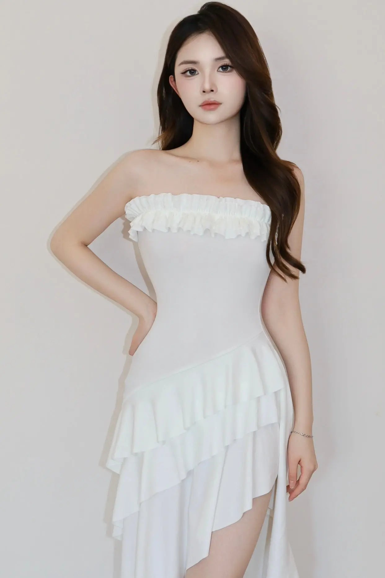 Moonlit Cascade Dress - Velanocta