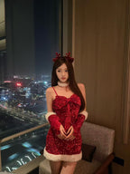 Christmas Sparkling Sequin Dress