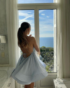 Island Breeze Backless Flare Dress