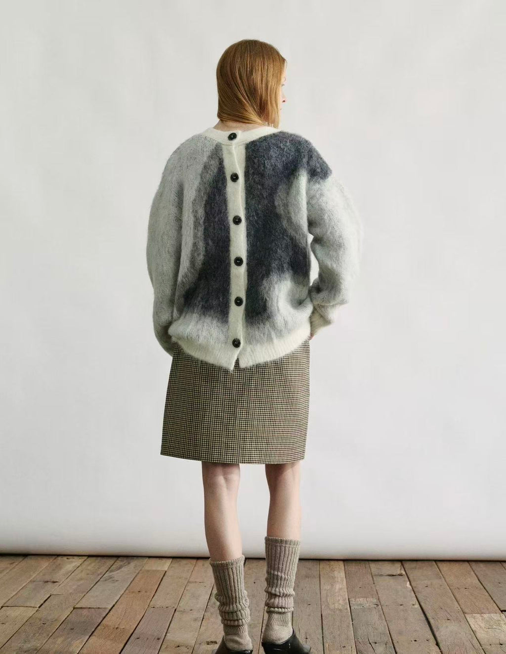 Alpaca Blend Textured Cardigan