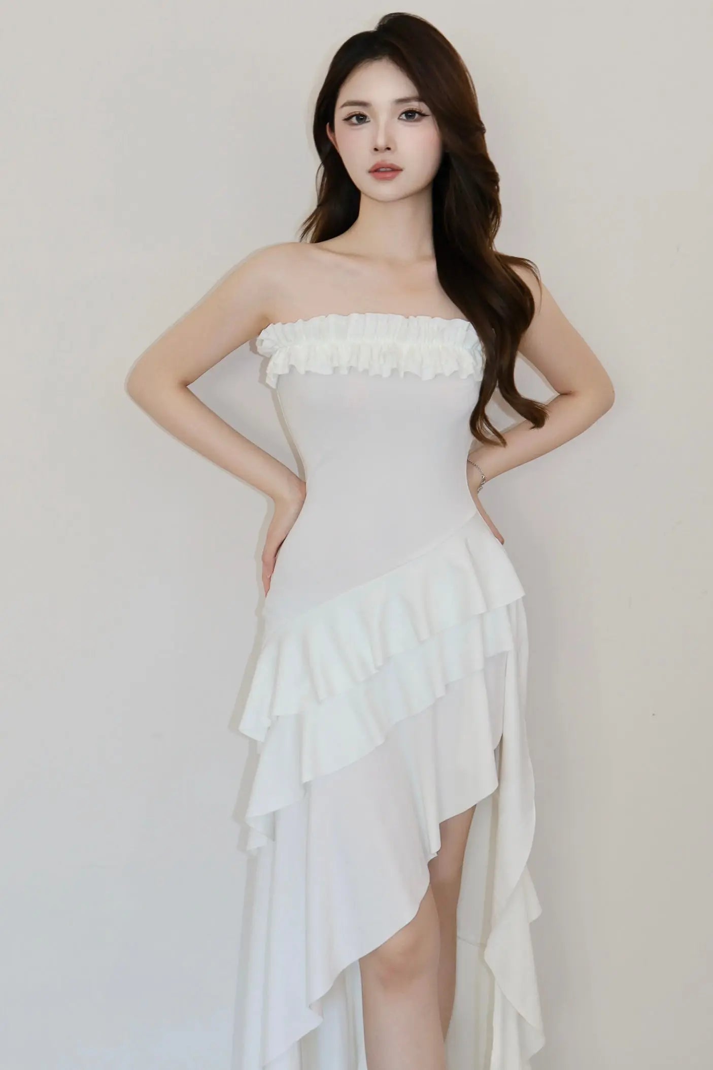 Moonlit Cascade Dress - Velanocta