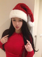 Festive Red Knit Christmas Top