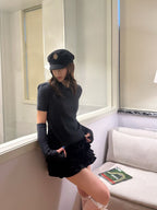 Soft Knit Sleeve-Set Sweate