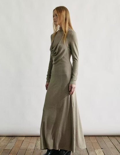 Double-Layer Effect Soft Knit Dress