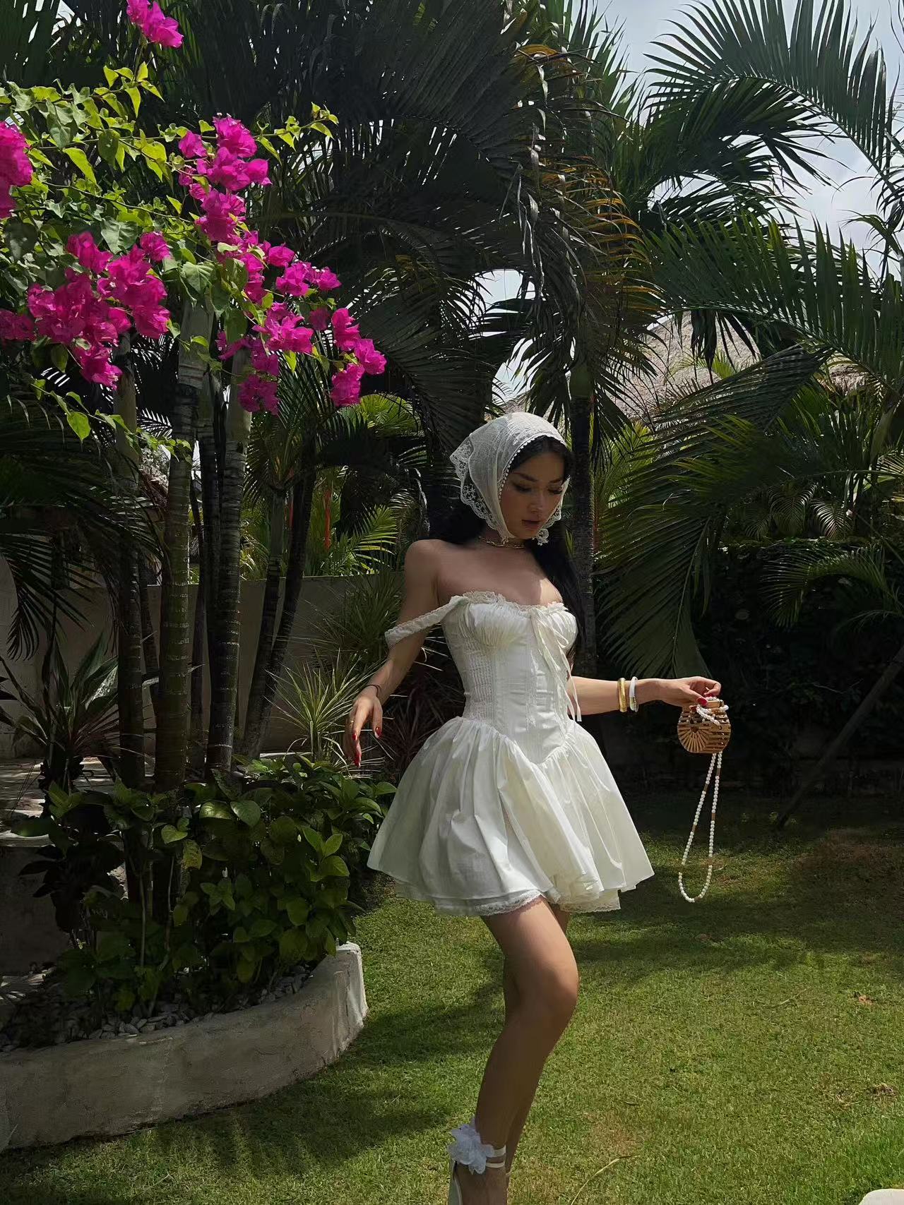 Garden Muse Corset Mini Dress