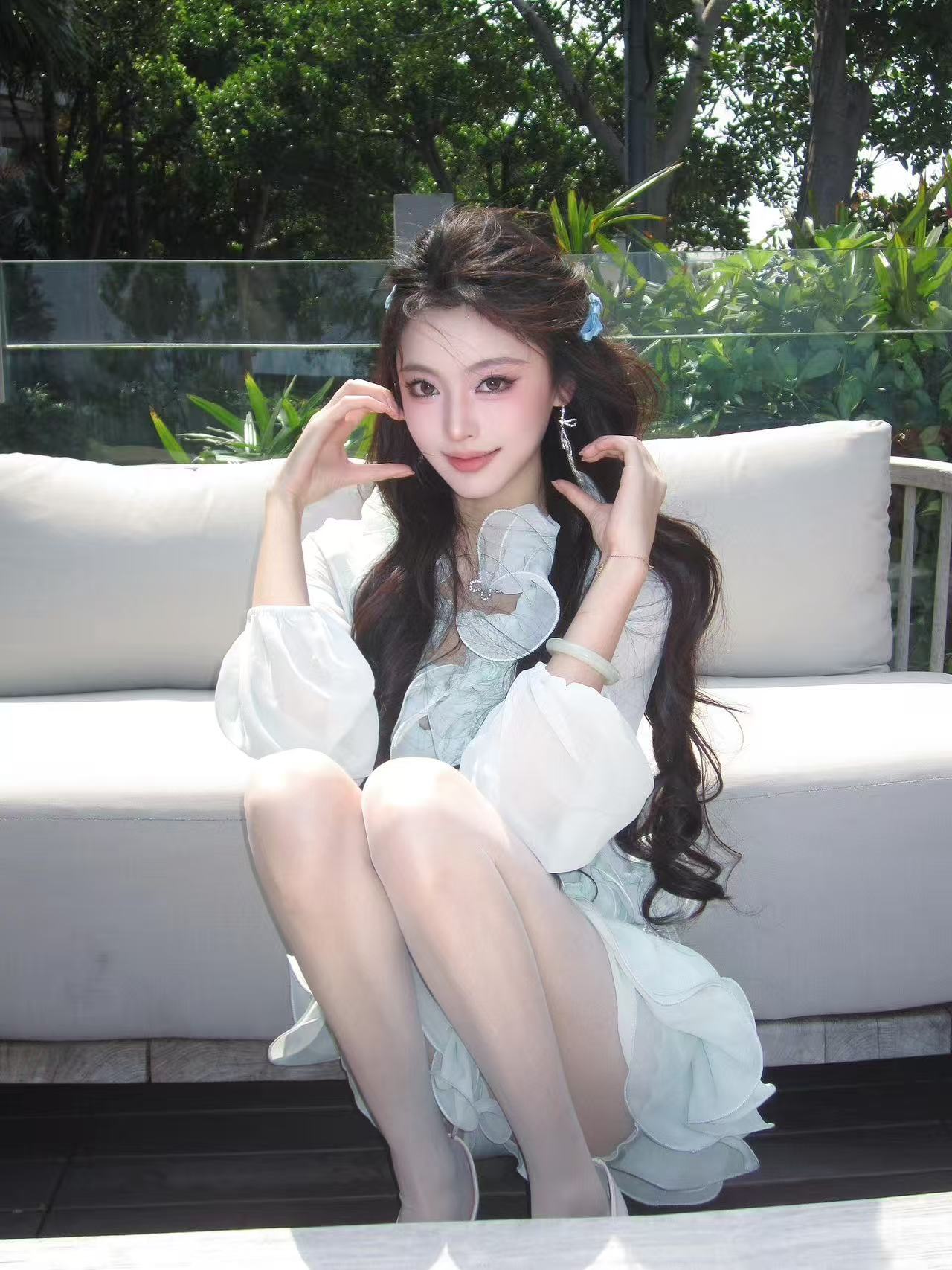 Romantic Ruffle Top & Mini Skirt Set