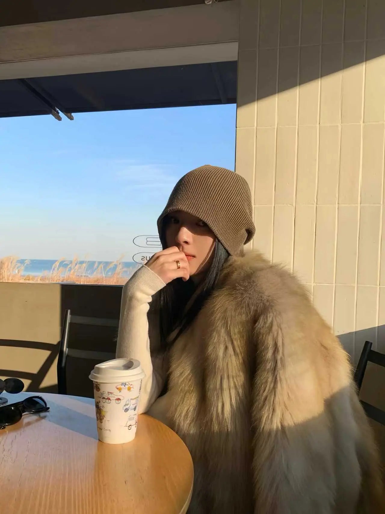 Fox Fur Coat Short Luxury Style - Velanocta