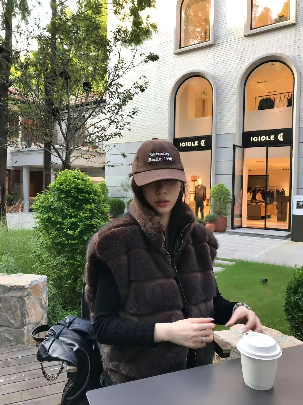 Two-Way Eco Faux Fur Vest