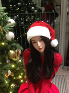 Festive Red Knit Christmas Top