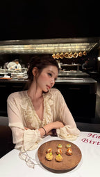 Vintage Lace Ruffle Top