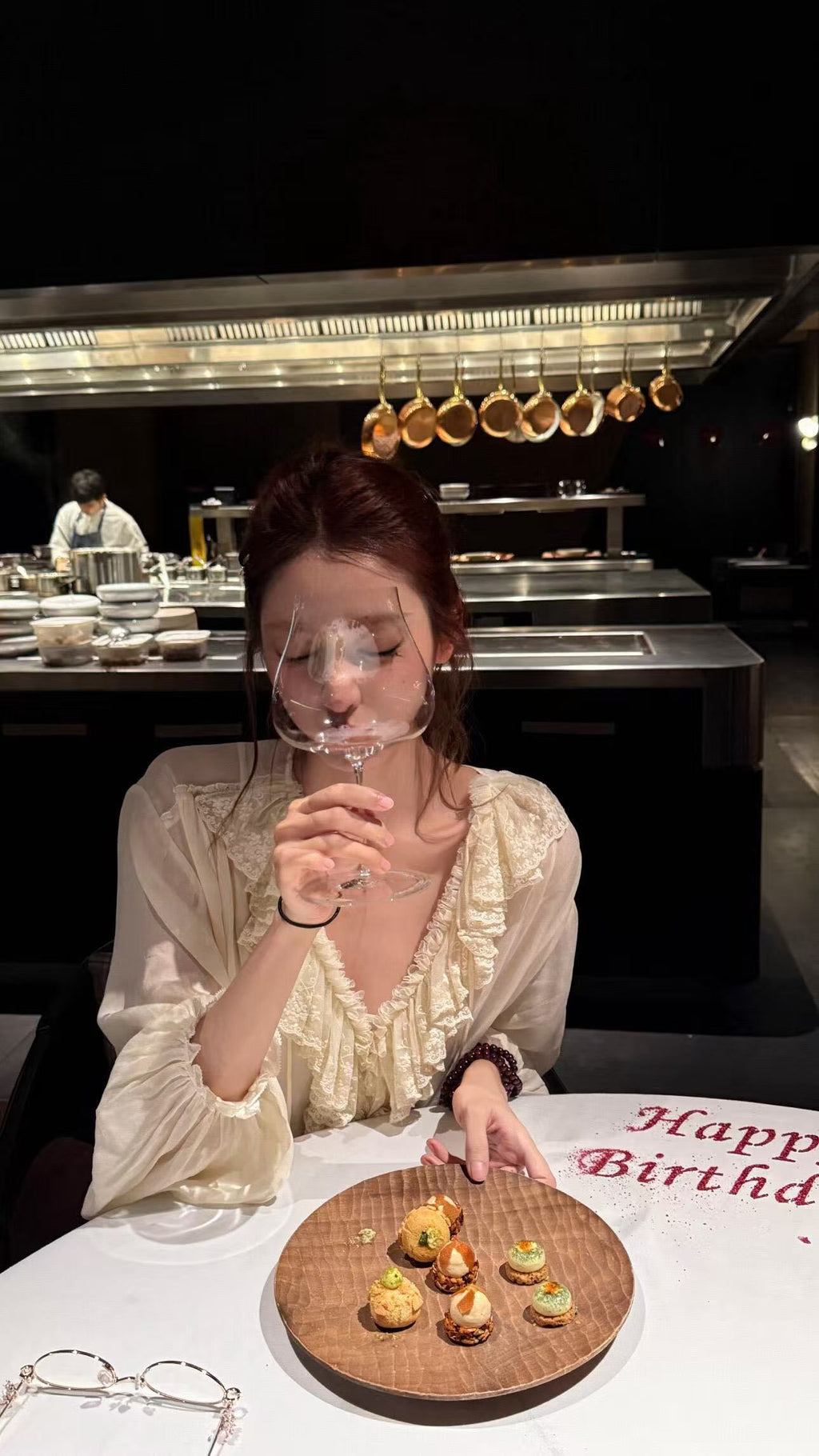 Vintage Lace Ruffle Top