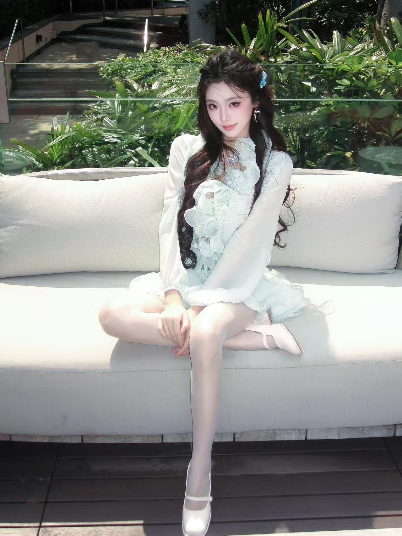 Romantic Ruffle Top & Mini Skirt Set