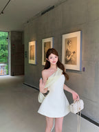 French Luxe Sculpted Mini Dress