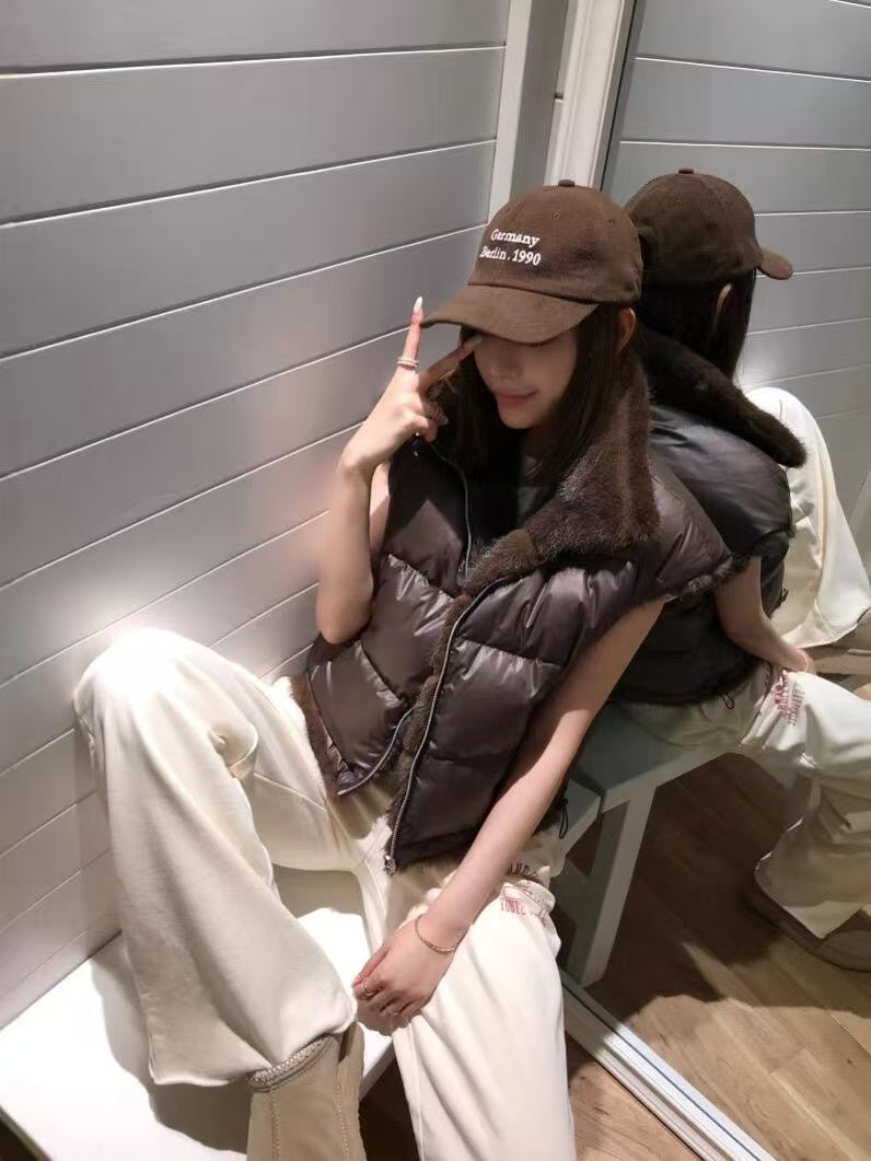 Two-Way Eco Faux Fur Vest