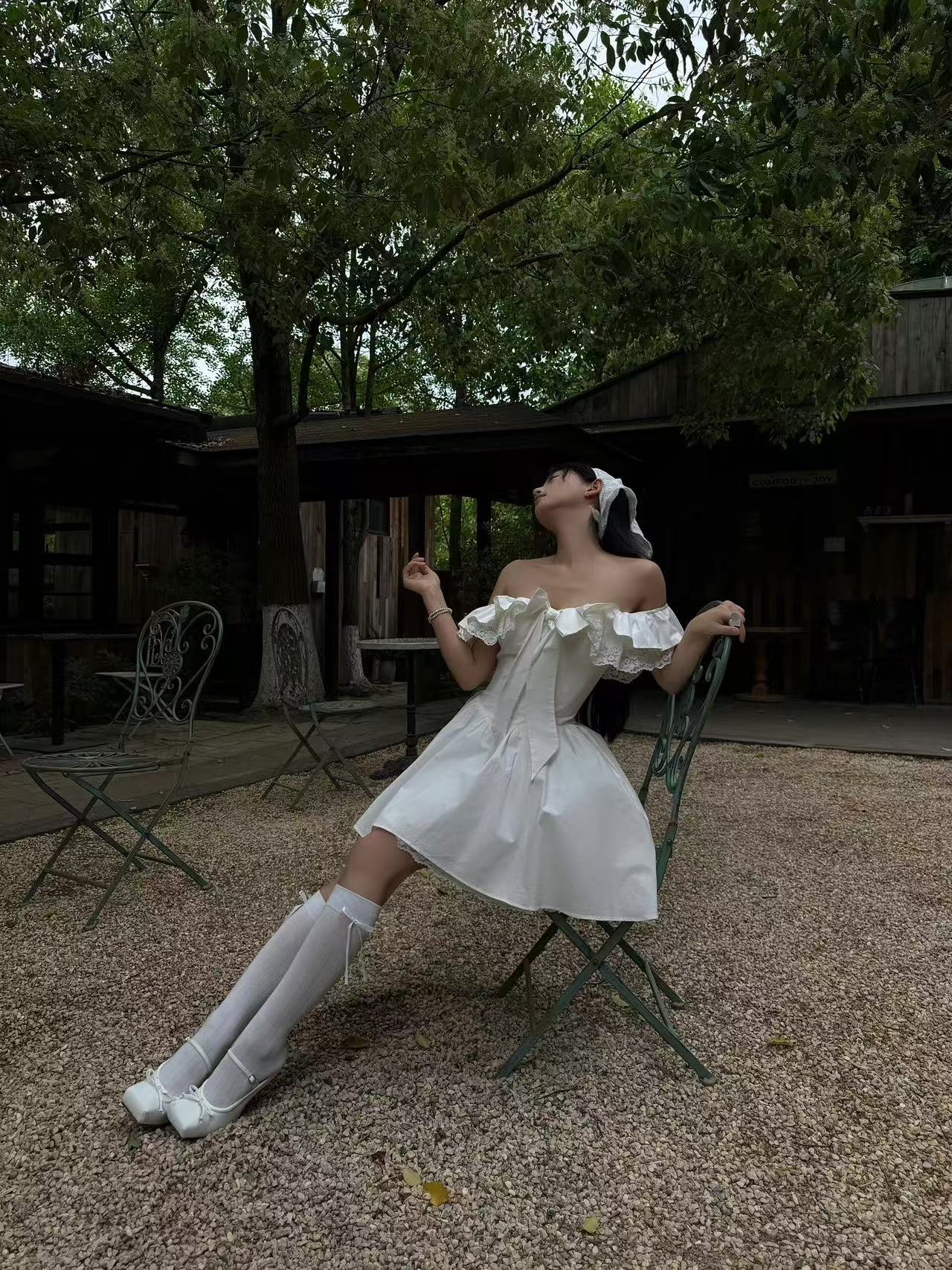 White Garden Sonata Dress