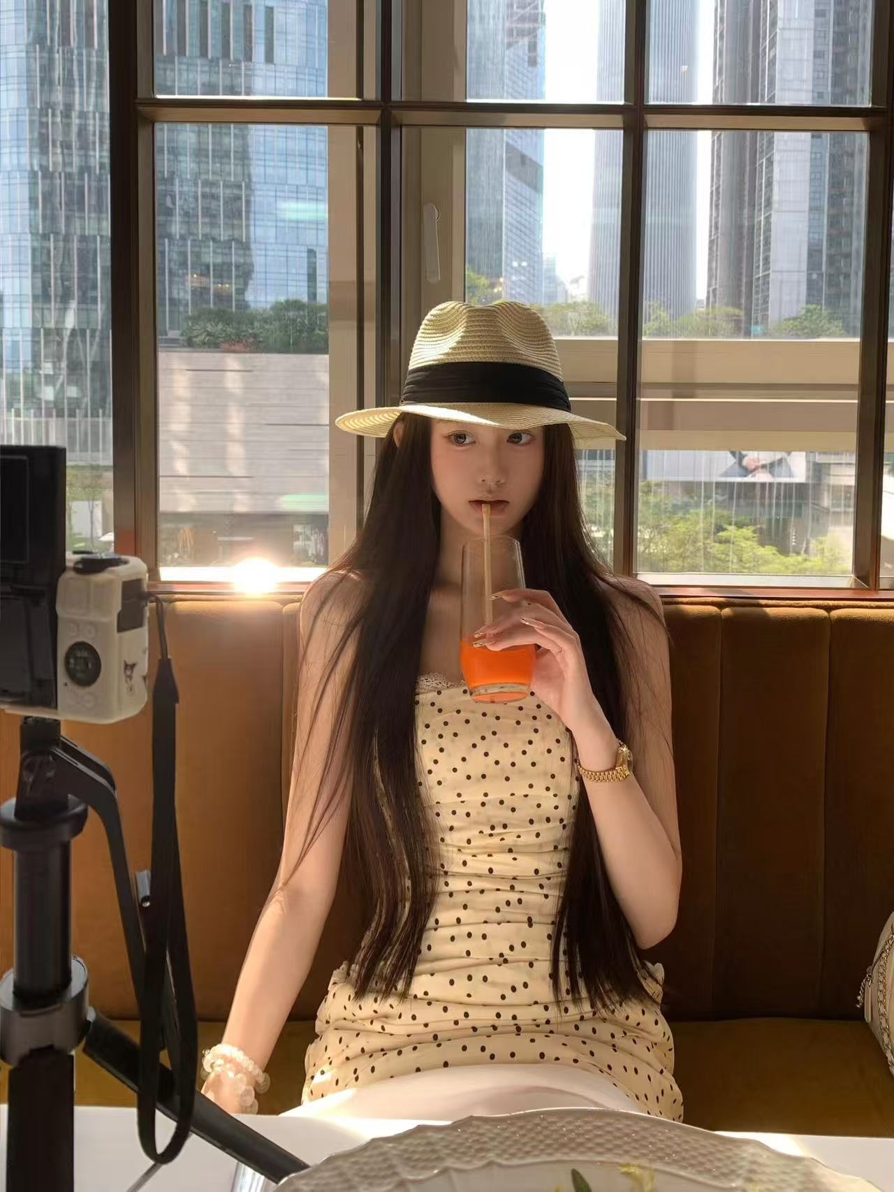 Vintage Floral Strapless Mini Dress