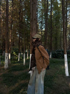 Retro Suede Workwear Jacket