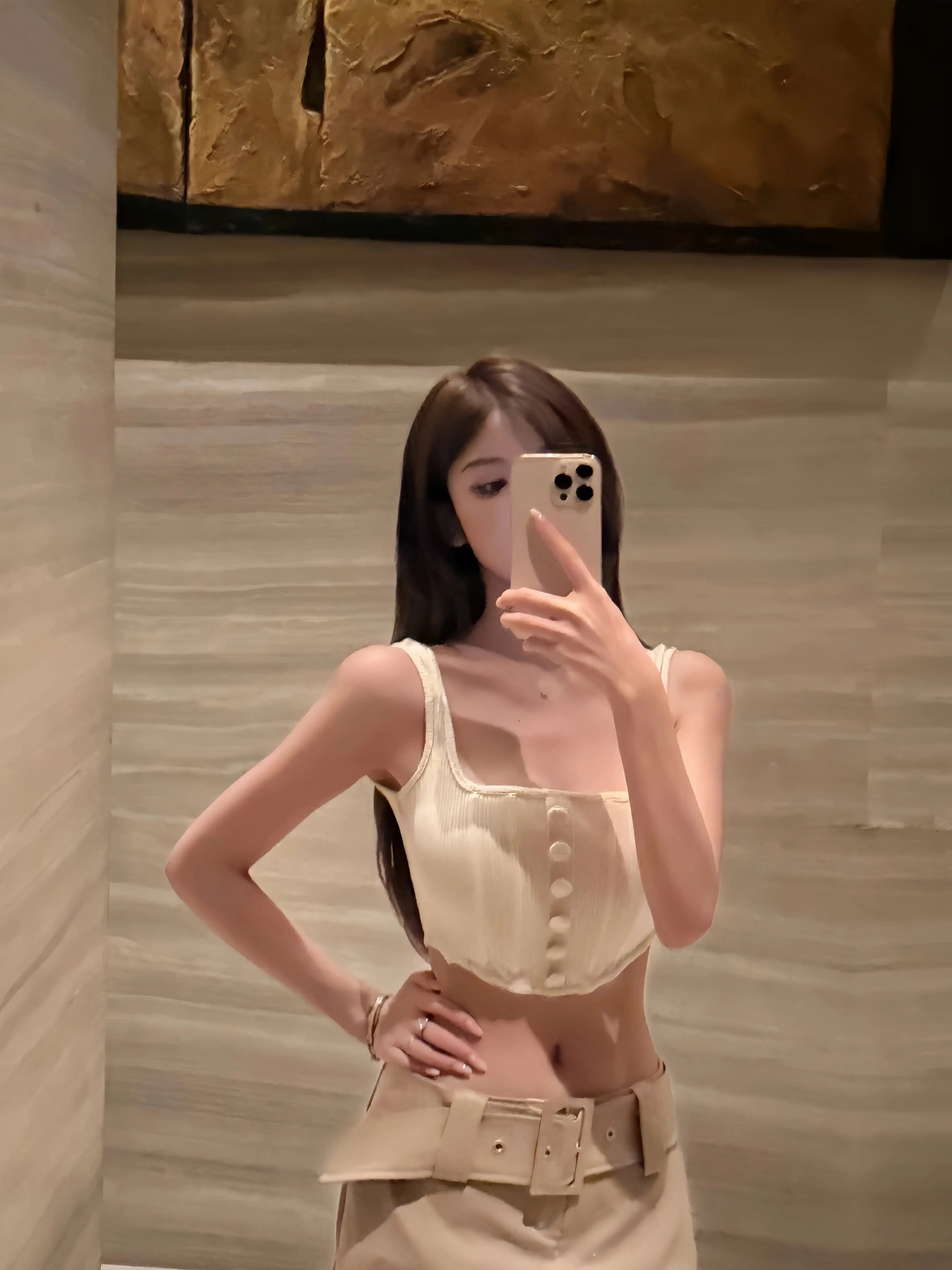 Faux Fur Trim Cropped Two-Piece Top - Velanocta