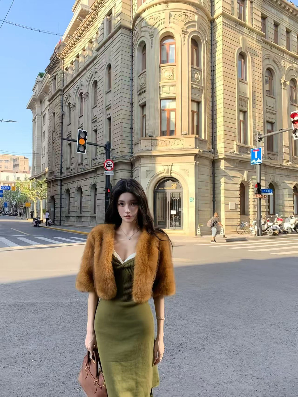 Luxury Eco Faux Fur Cropped Jacket